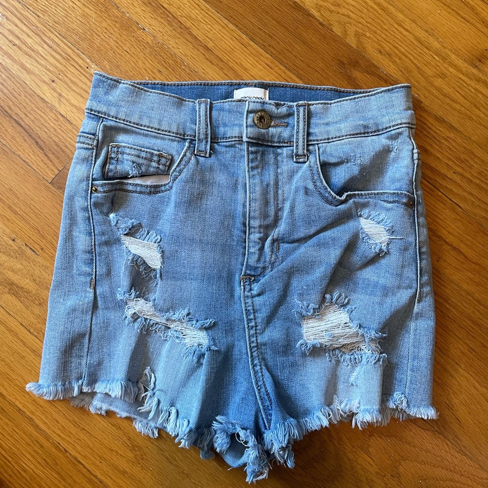 Distressed Denim Women Shorts